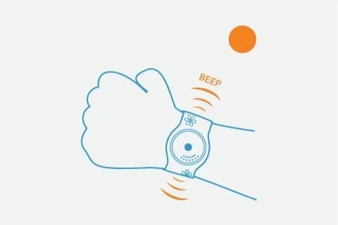 Orange light + beeping means baby is cold
